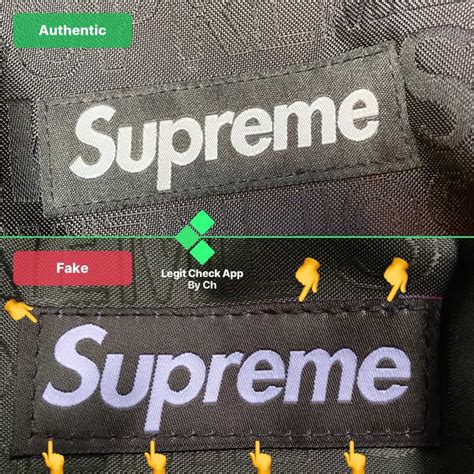 how can you tell fake supreme bag|how to spot a false supreme.